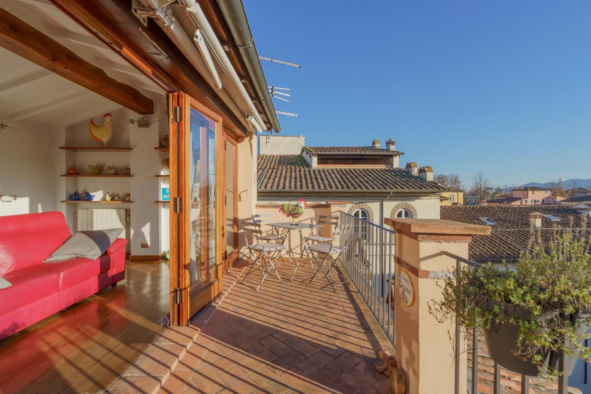 Terrazza Coccode' Spazioso Con Vista Mozzafiato! Lucca Eksteriør bilde